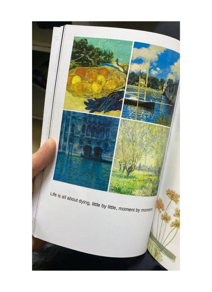 the weight of tender things - visual poetry book